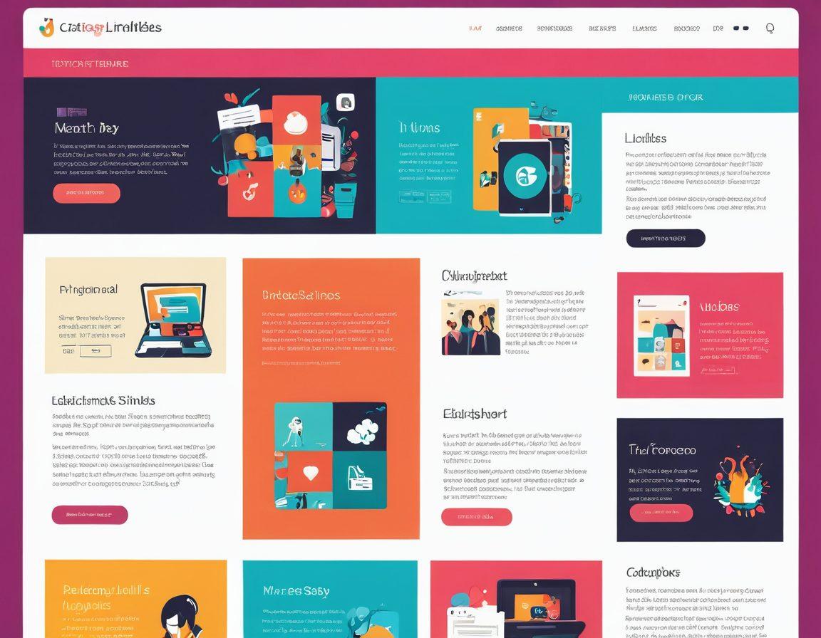 A visually captivating blog interface showcasing an array of vibrant adult content themes, including elegant typography and playful design elements. Incorporate subtle hints of creativity and personal expression, like illustrated icons representing intimacy and connection. The background should be soft and inviting, setting a comfortable tone for exploration. Incorporate elements like a laptop or tablet displaying interactive content. modern flat design. vibrant colors. soft background.